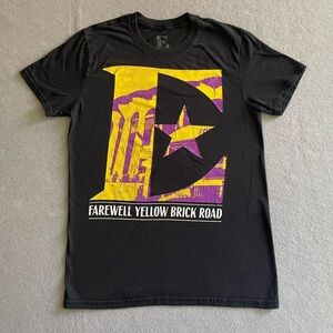 Elton John Farewell Yellow Brick Road Tour T-Shirt Small The Forum 2019 Black